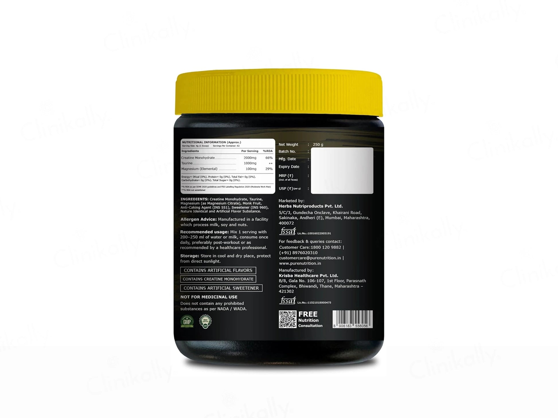 Pure Nutrition NXTShift Creatine Monohydrate Nutraceutical Powder