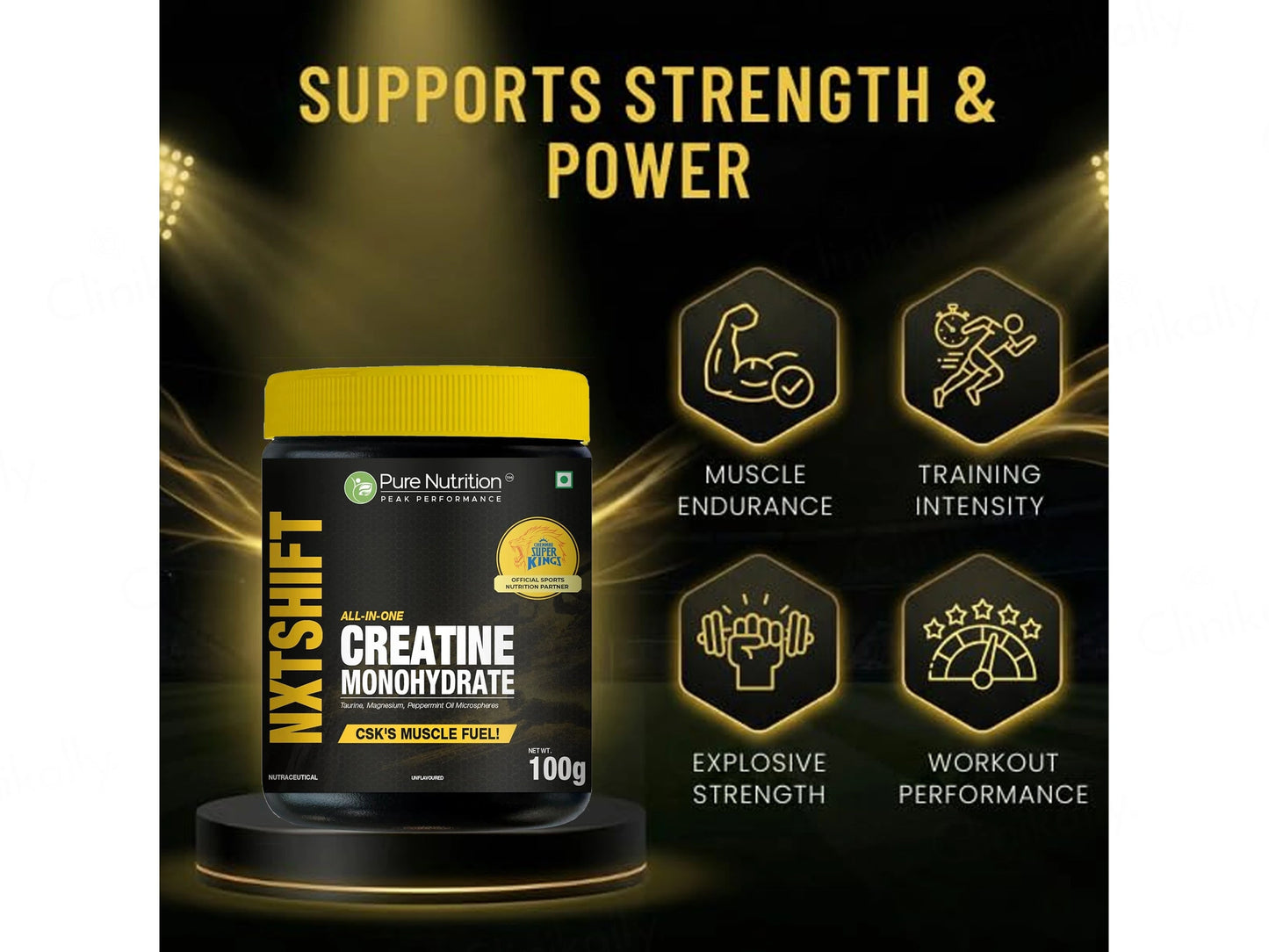 Pure Nutrition NXTShift Creatine Monohydrate Nutraceutical Powder