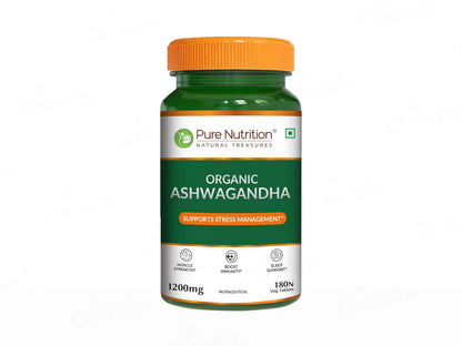 Pure Nutrition Organic Ashwagandha 1200mg Veg Tablet