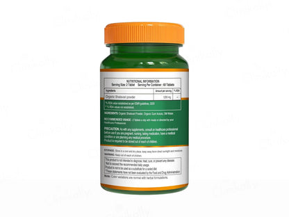 Pure Nutrition Organic Shatavari 1200mg Veg Tablet