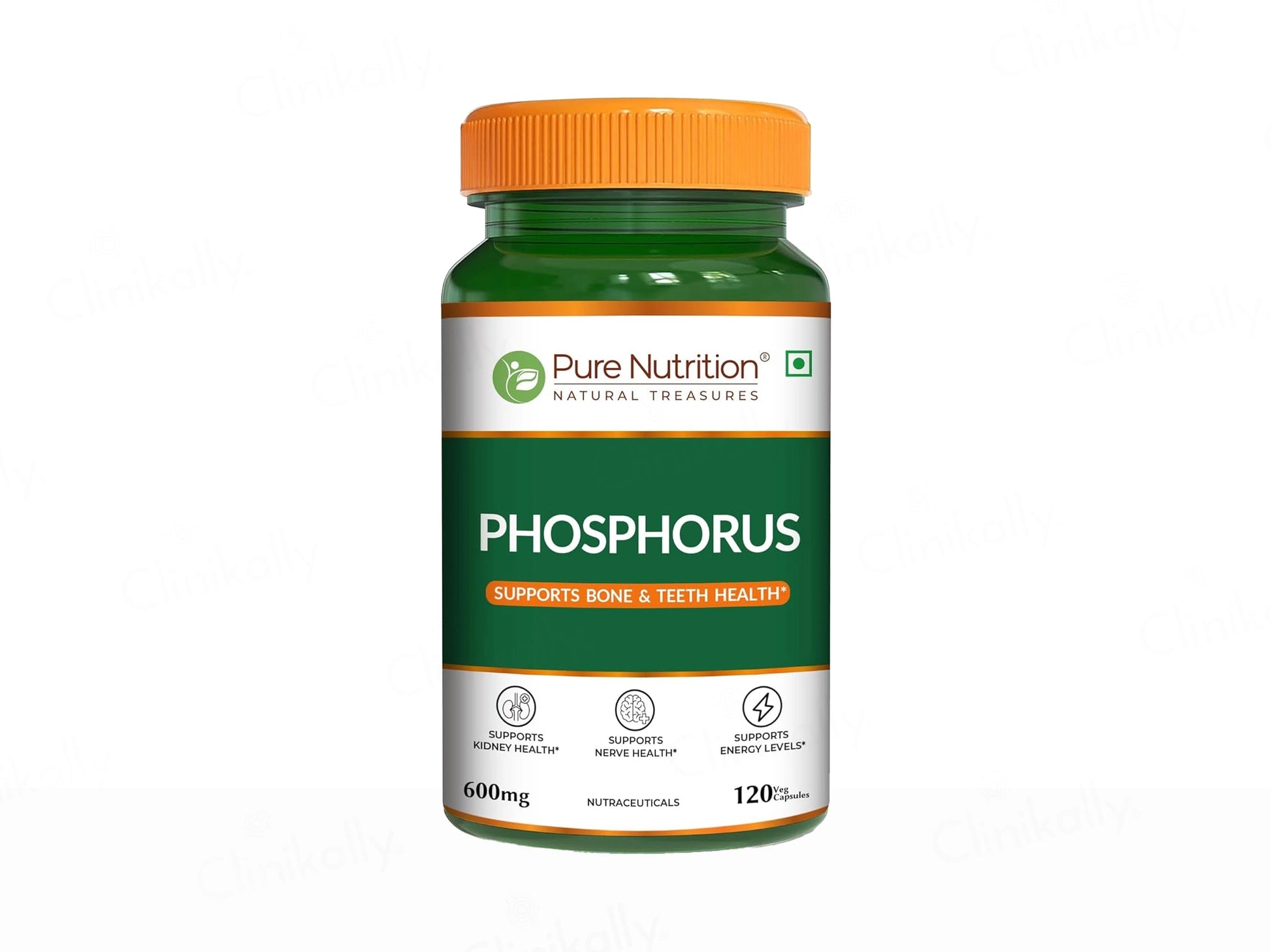 Pure Nutrition Phosphorus 600mg Veg Capsule