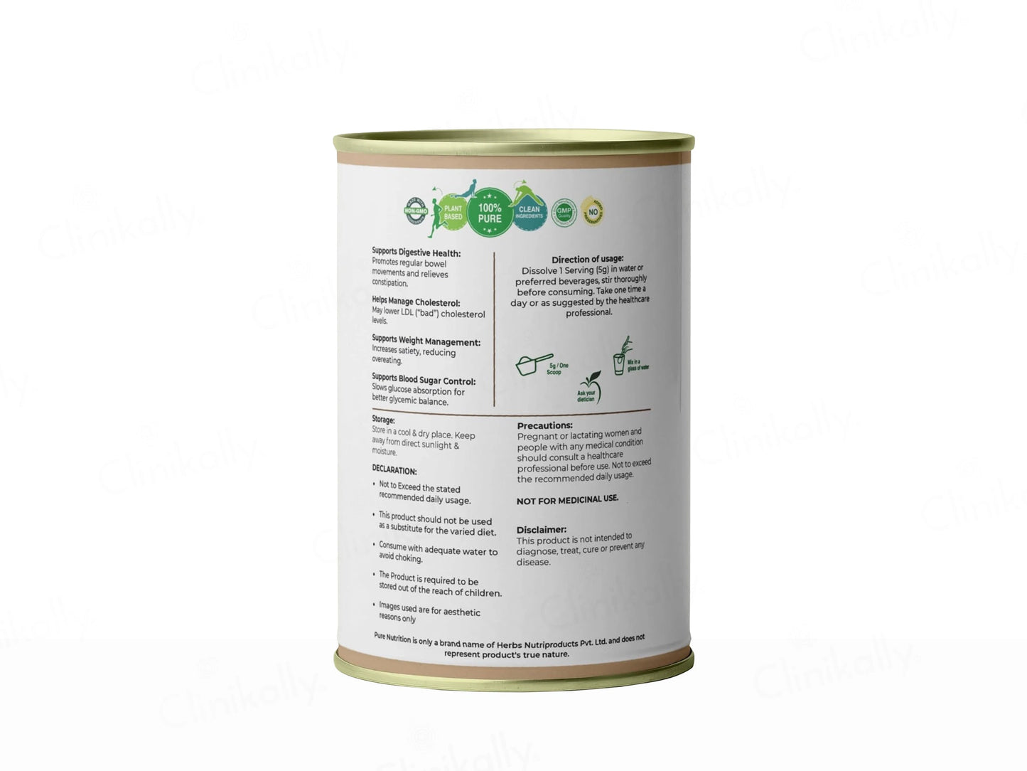 Pure Nutrition Psyllium Husk Isabgol Powder