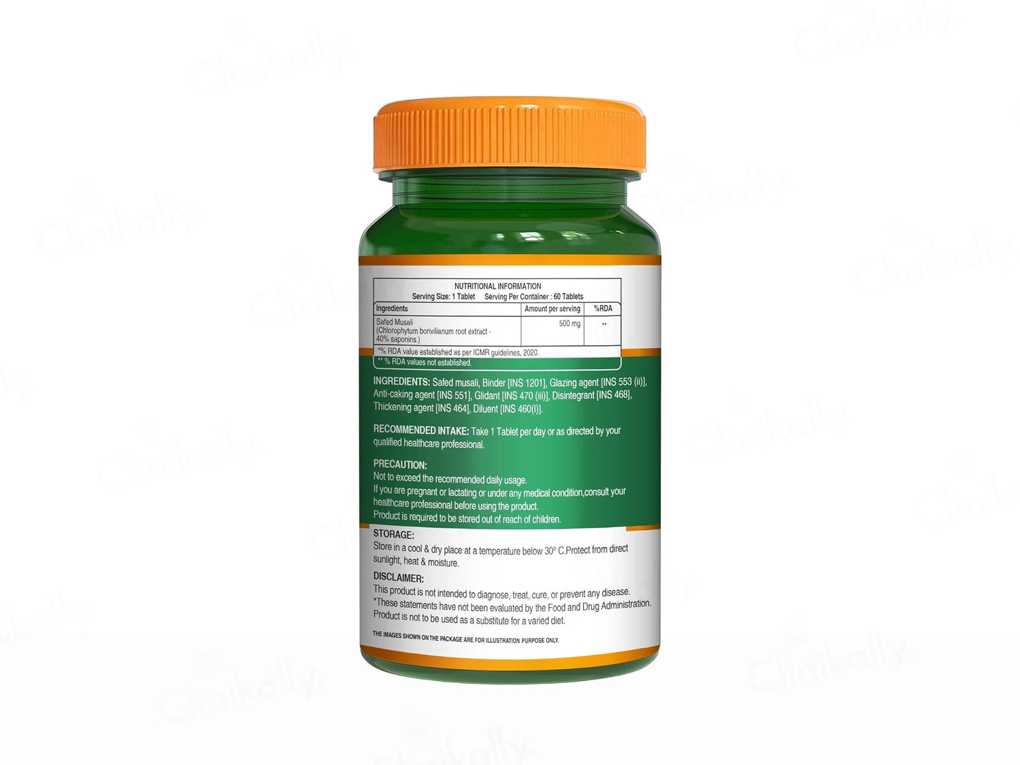 Pure Nutrition Safed Musli 500mg Veg Tablet