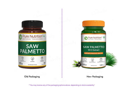 Pure Nutrition Saw Palmetto 1000mg Veg Capsule