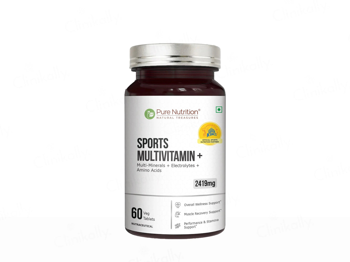 Pure Nutrition Sports Multivitamin 2419mg Nutraceutical Veg Tablet