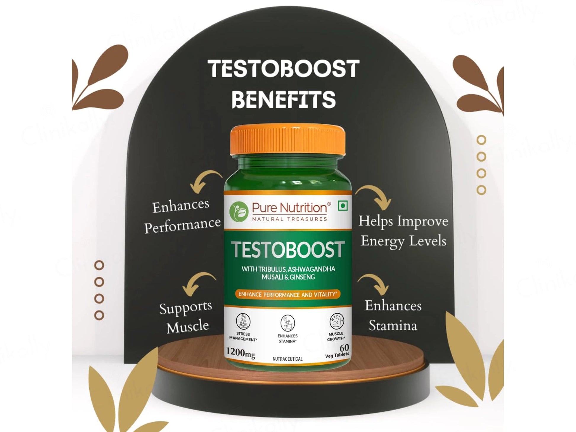 Pure Nutrition Testoboost 1200mg Veg Tablet