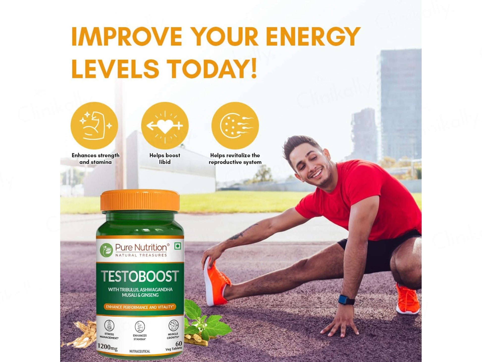 Pure Nutrition Testoboost 1200mg Veg Tablet