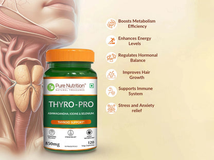 Pure Nutrition Thyro-Pro 850mg Veg Capsule