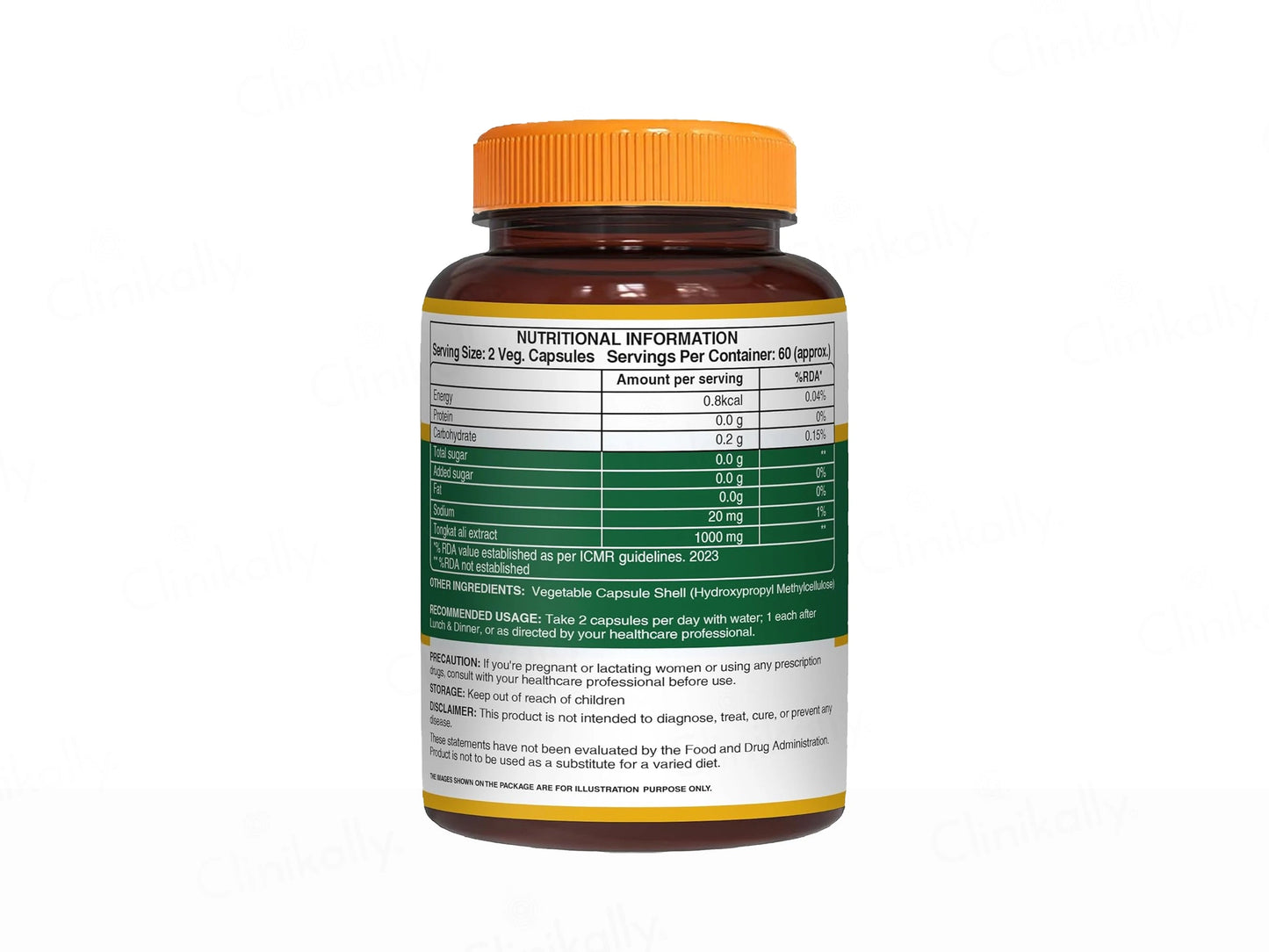 Pure Nutrition Tongkat Ali 1000mg Veg Capsule