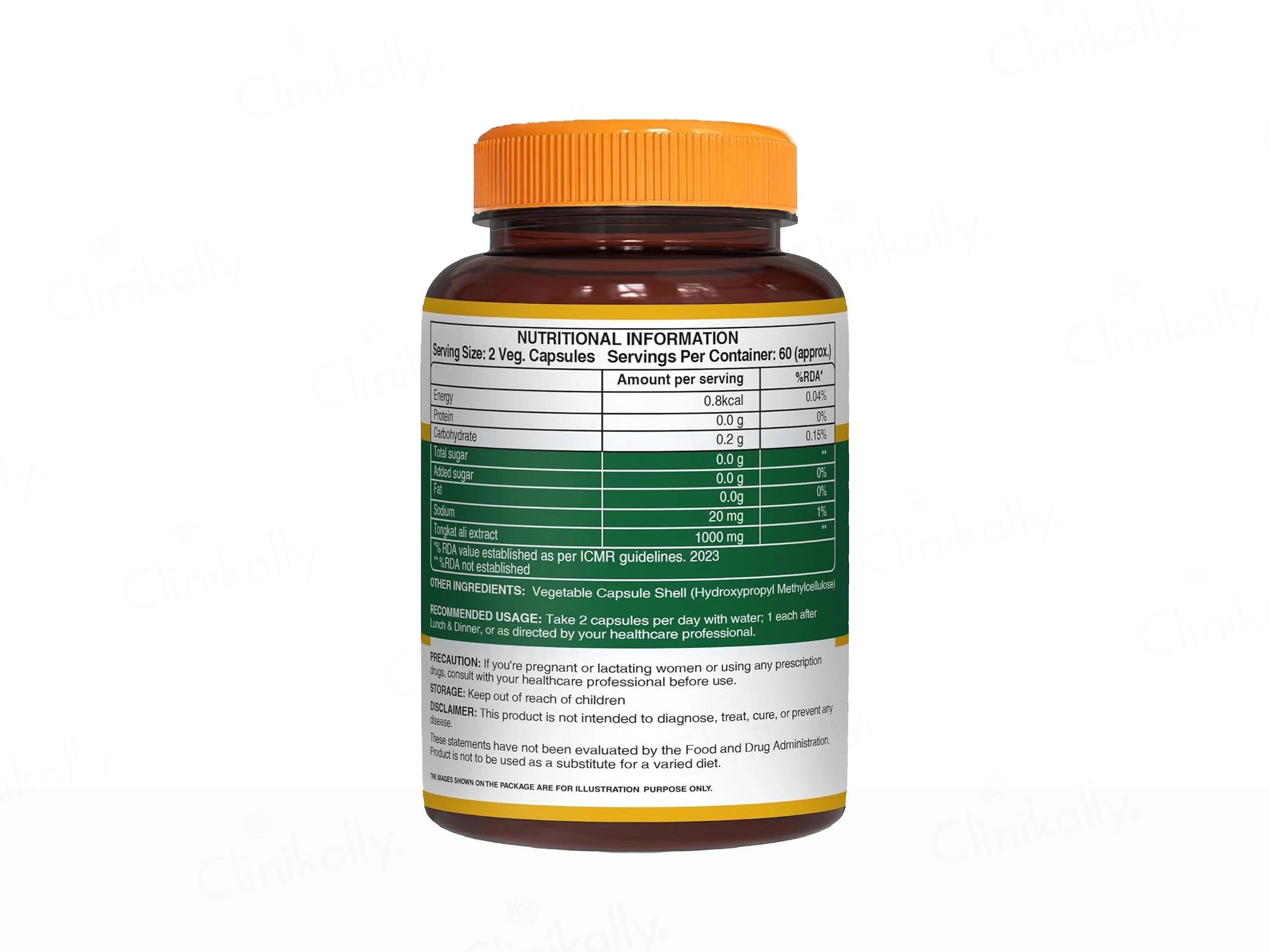 Pure Nutrition Tongkat Ali 1000mg Veg Capsule