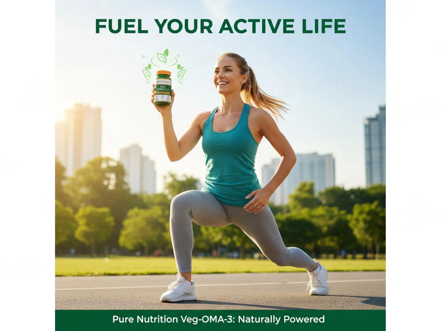 Pure Nutrition Veg Omega 3 1600mg Veg Capsule