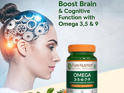 Pure Nutrition Vegan Omega 3-5-6-7-9 Veg Softgel