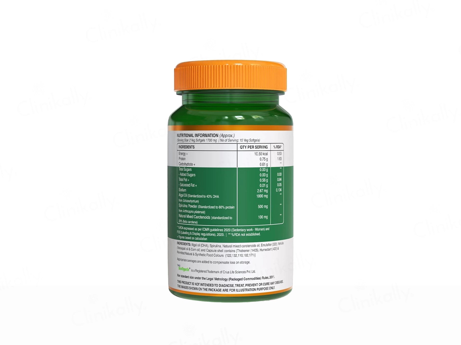 Pure Nutrition Vegan Omega 3-5-6-7-9 Veg Softgel