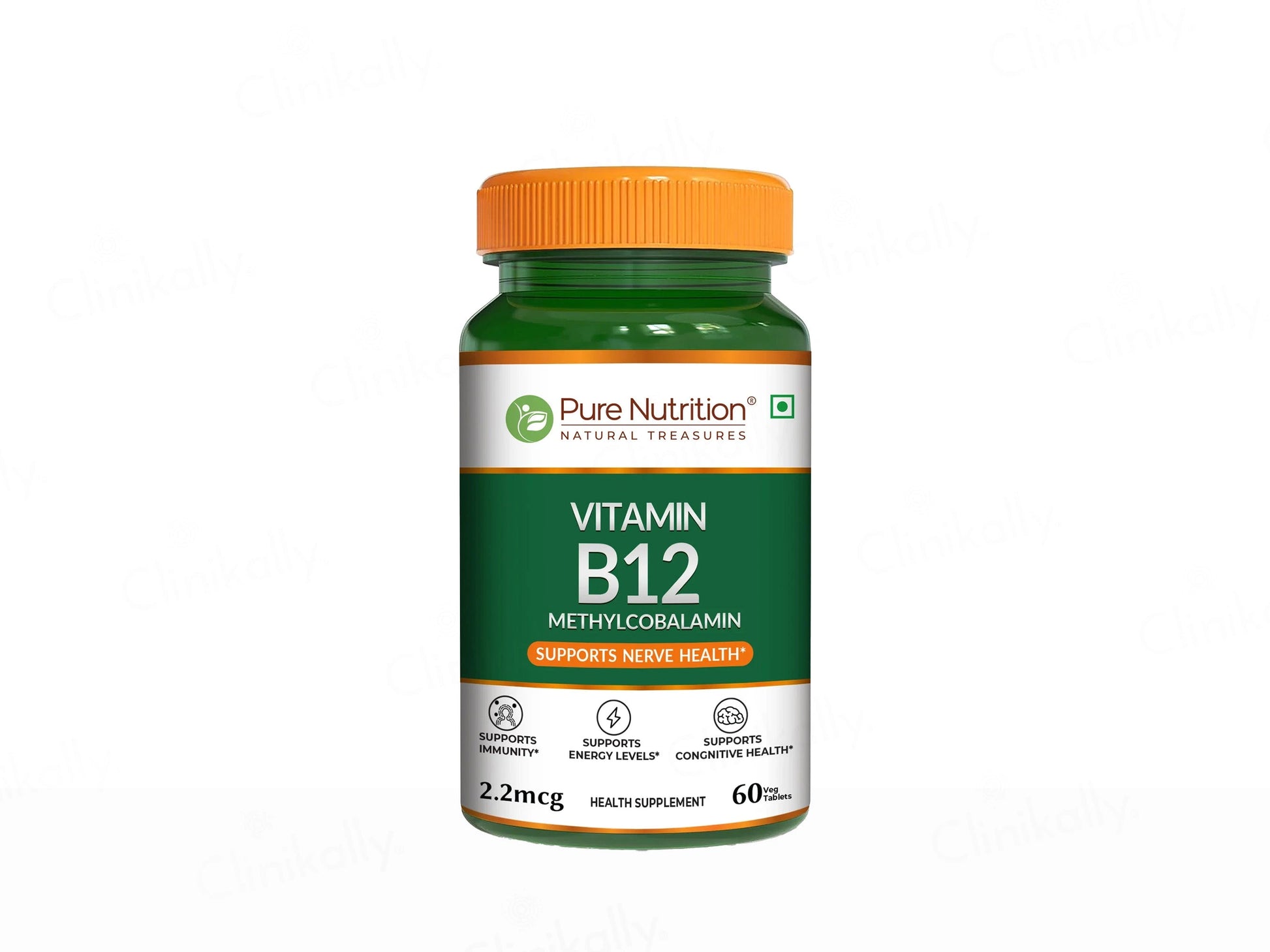 Pure Nutrition Vitamin B12 Methylcobalamin 2.2mcg Veg Tablet