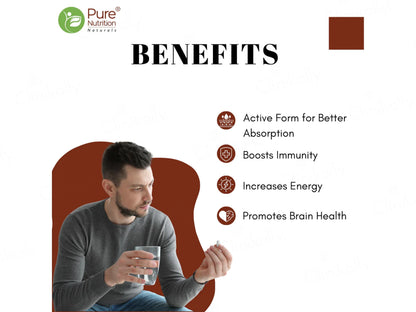 Pure Nutrition Vitamin B12 Methylcobalamin 2.2mcg Veg Tablet