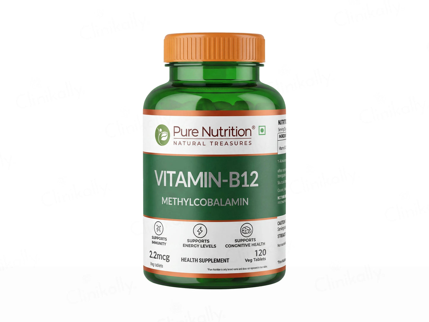 Pure Nutrition Vitamin B12 Methylcobalamin 2.2mcg Veg Tablet