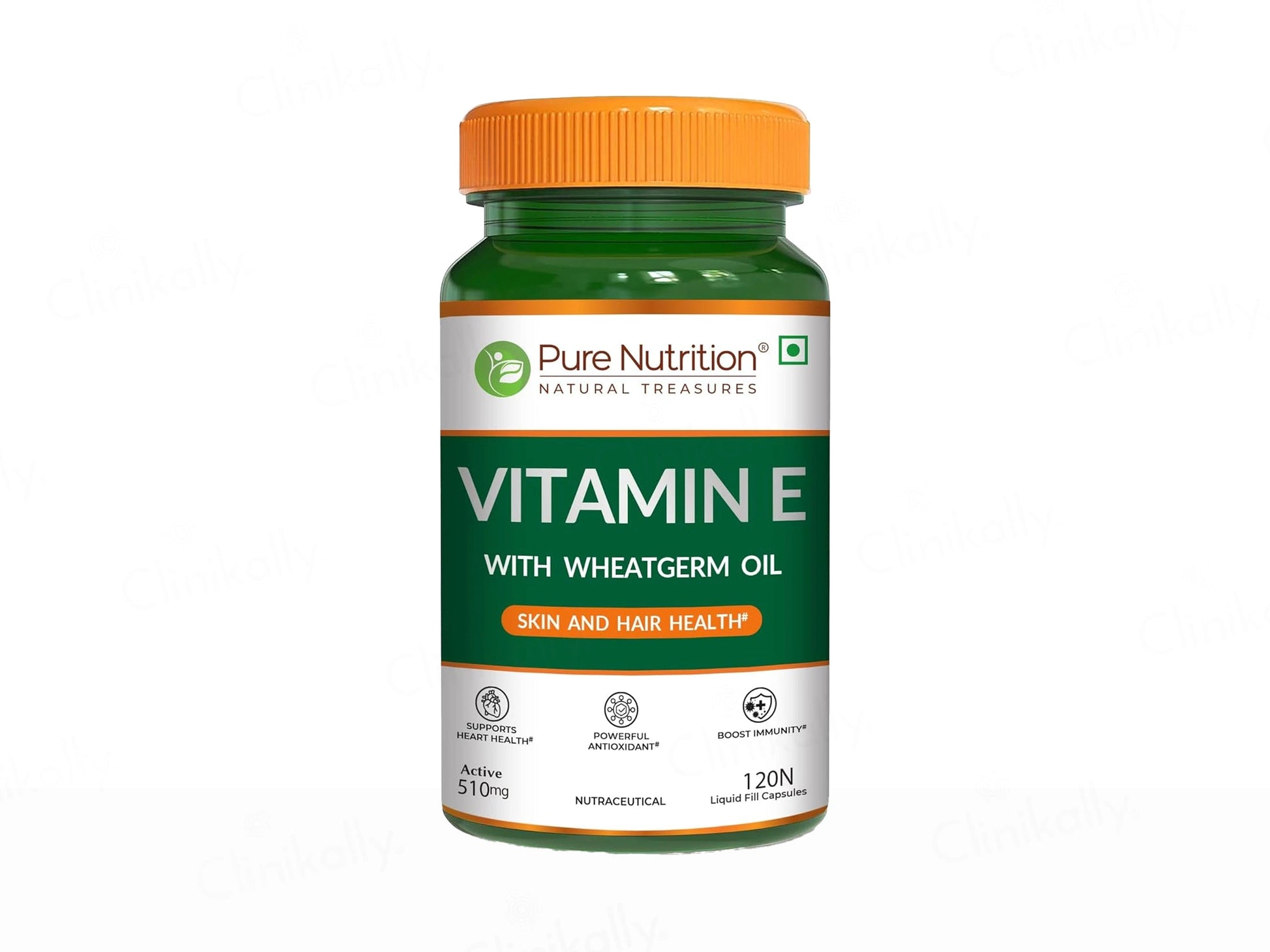 Pure Nutrition Vitamin E With Wheatgerm Oil Liquid Fill Capsule