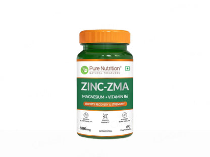 Pure Nutrition Zinc-ZMA, Magnesium  Vitamin B6 Veg Tablet