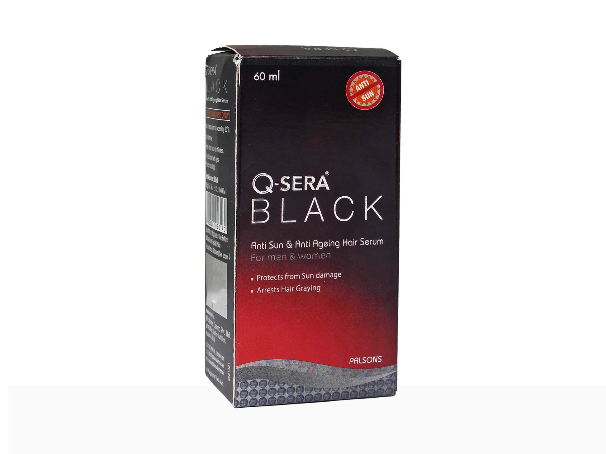 Q-Sera Black Serum Anti Sun and  Anti Ageing Hair Serum