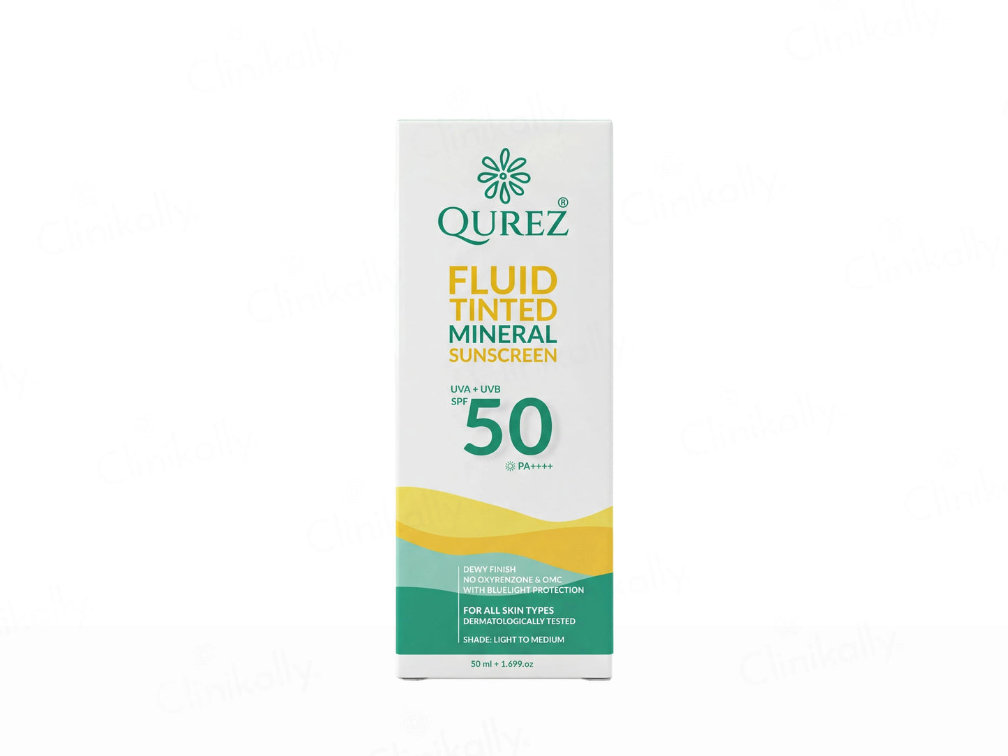Qurez Fluid Tinted Mineral Sunscreen SPF 50 PA Light To Medium