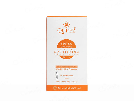 Qurez Tinted Mattifying Sunscreen SPF 50 PA Light