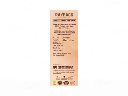 Rayback Sunscreen Gel SPF 50 PA