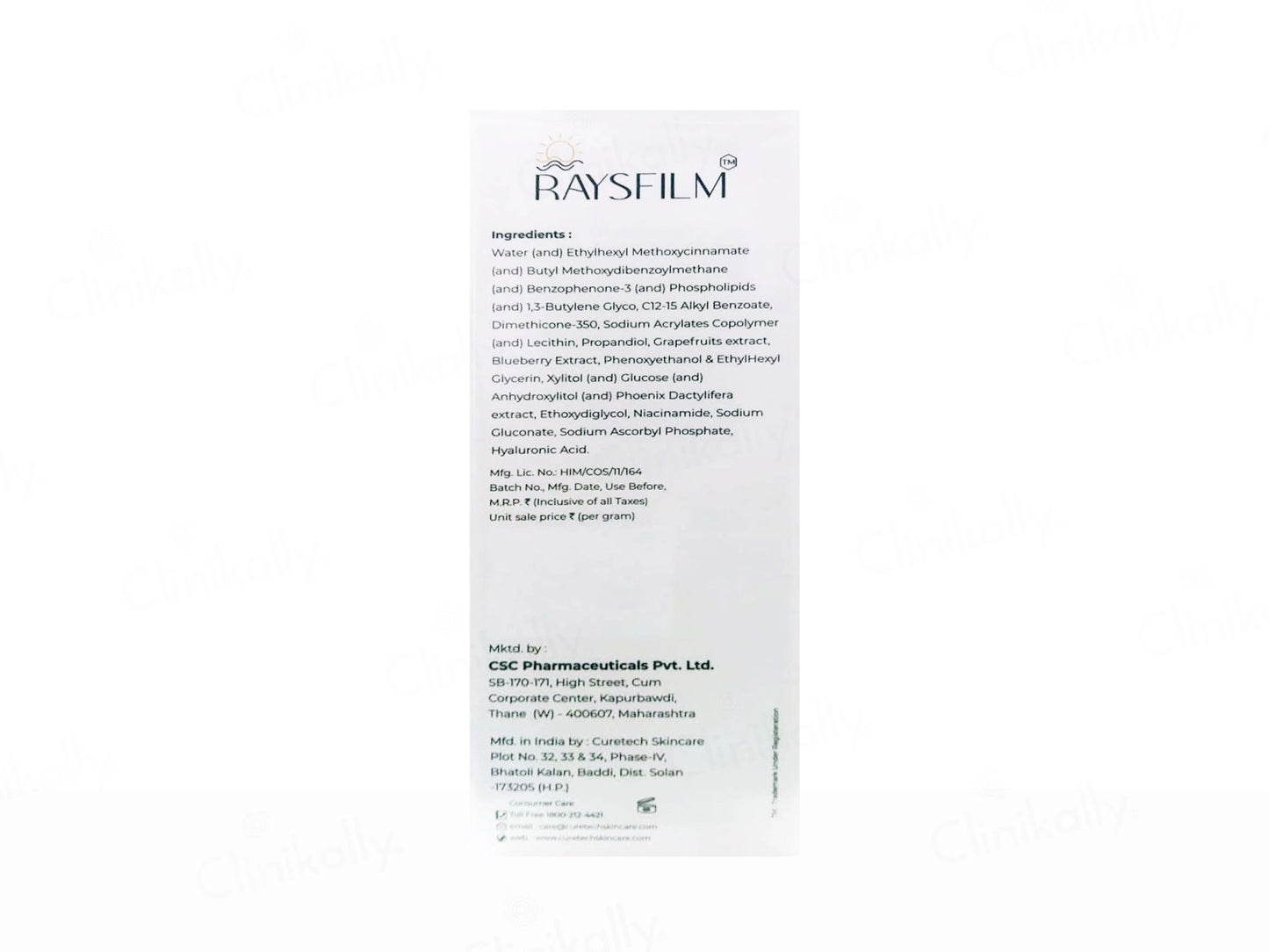 Raysfilm Radiance Brightening High Protection Sunscreen SPF 50 PA