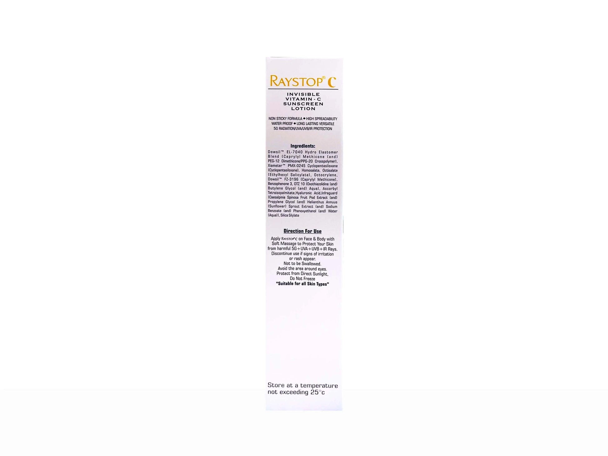 Raystop C Invisible Vitamin-C Sunscreen Lotion SPF 50 PA
