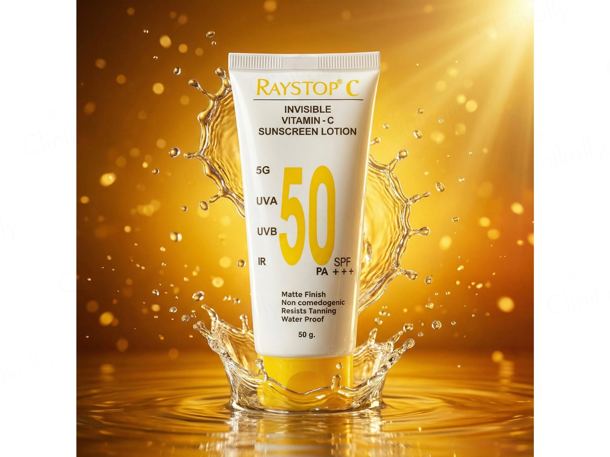 Raystop C Invisible Vitamin-C Sunscreen Lotion SPF 50 PA