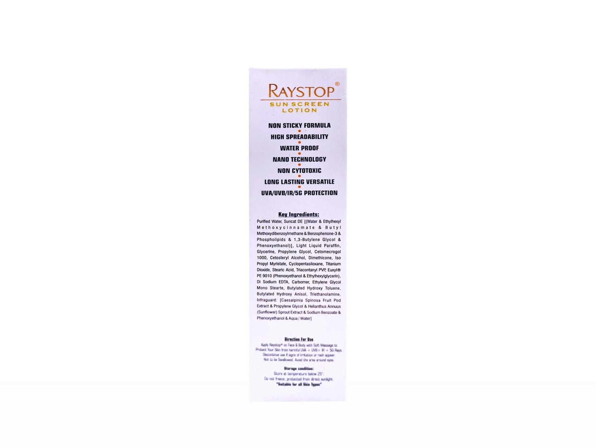 Raystop Sunscreen Lotion SPF 50 PA