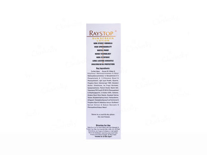 Raystop Sunscreen Lotion SPF 50 PA