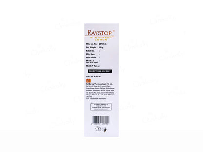 Raystop Sunscreen Lotion SPF 50 PA