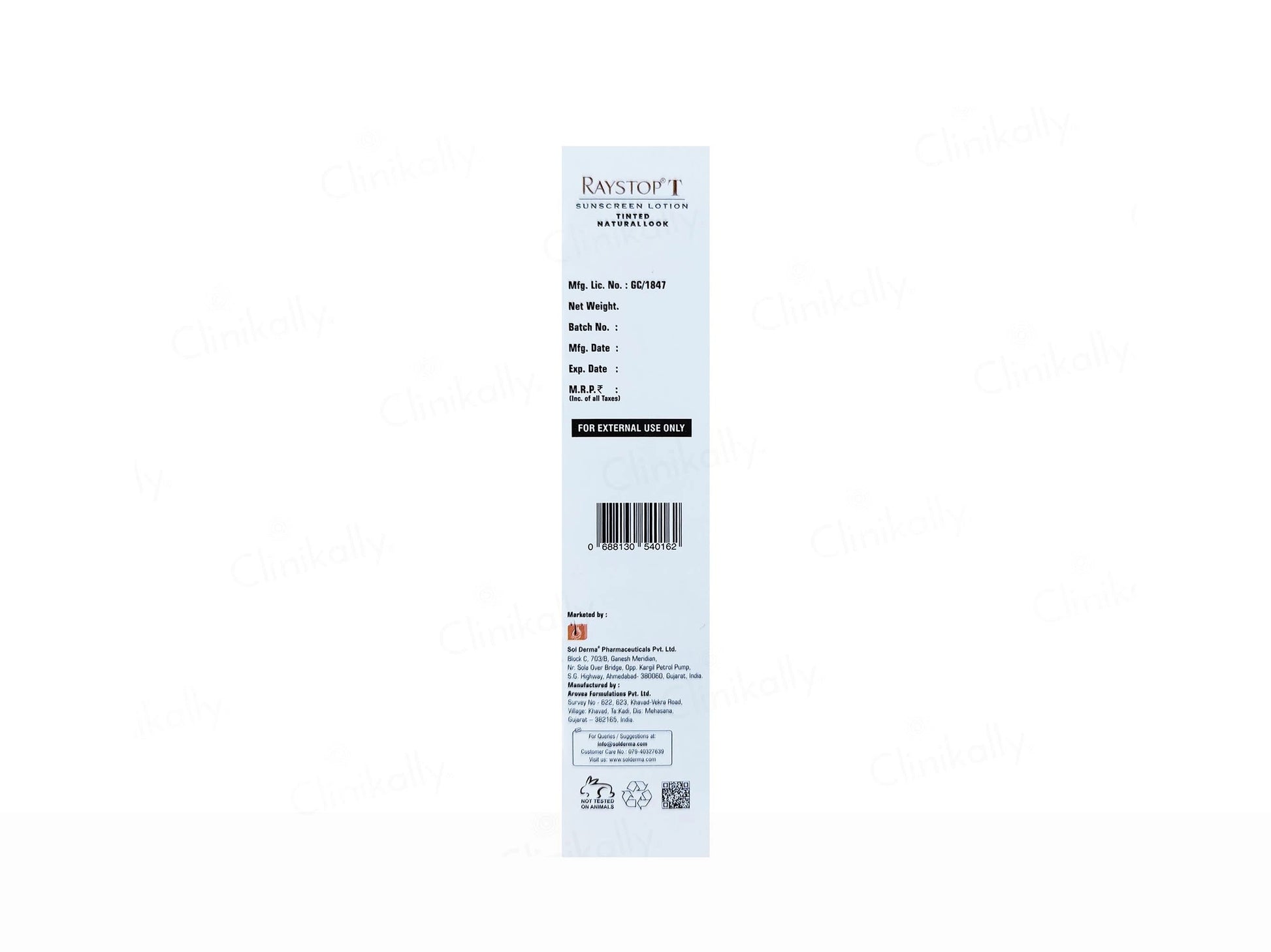 Raystop T Sunscreen Lotion SPF 50 PA