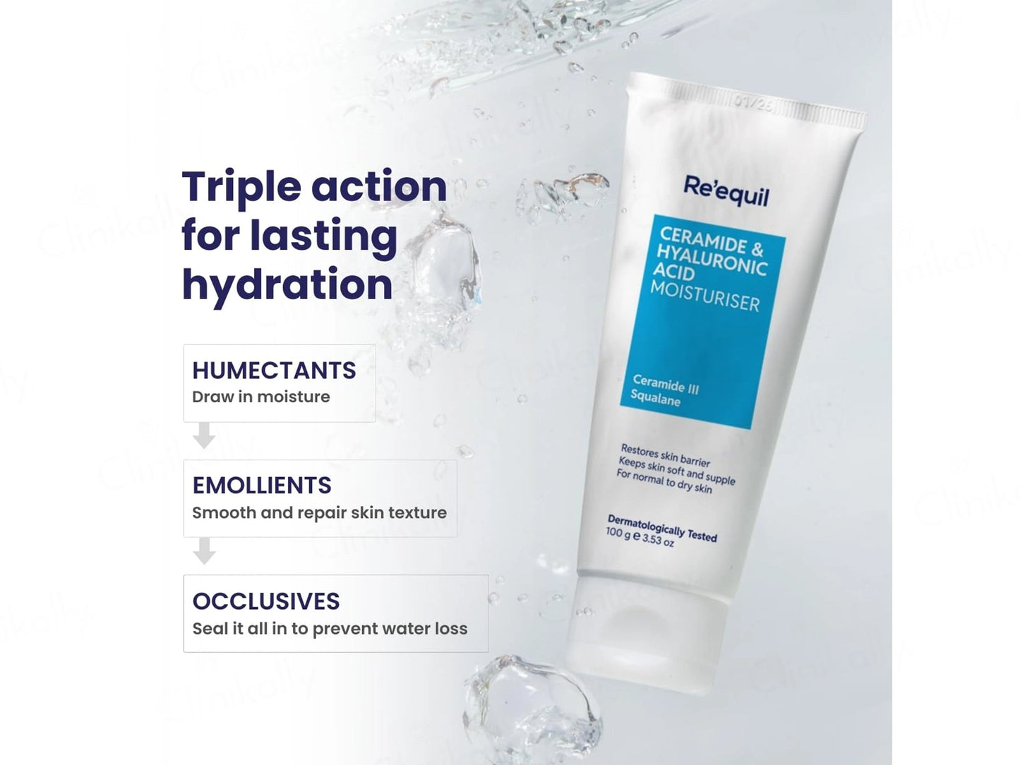 Re'equil Ceramide and  Hyaluronic Acid Moisturiser