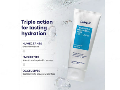 Re'equil Ceramide and  Hyaluronic Acid Moisturiser