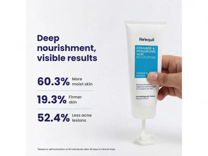 Re'equil Ceramide and  Hyaluronic Acid Moisturiser