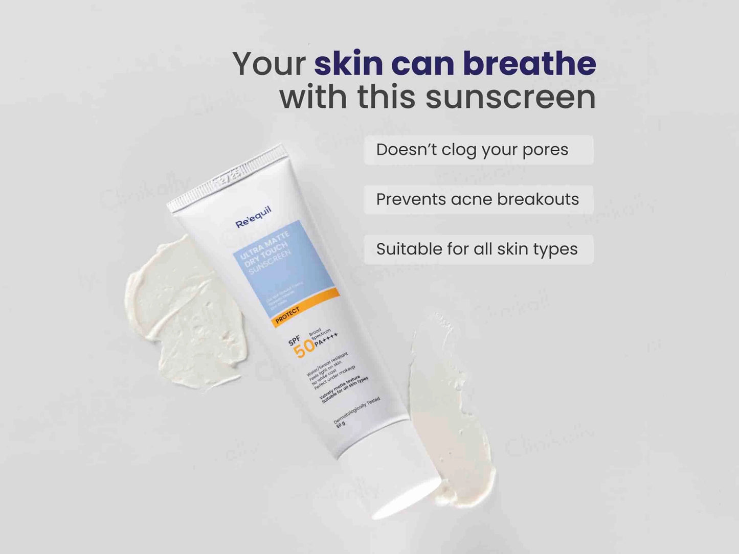 Re'equil Ultra Matte Dry Touch Sunscreen Gel SPF 50 PA