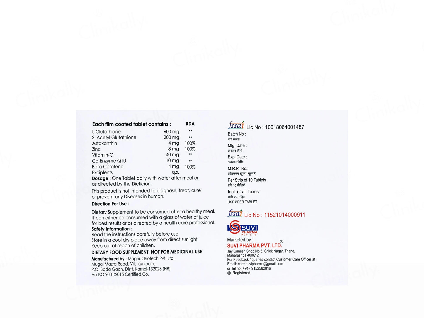Redithion Nutraceutical Tablet