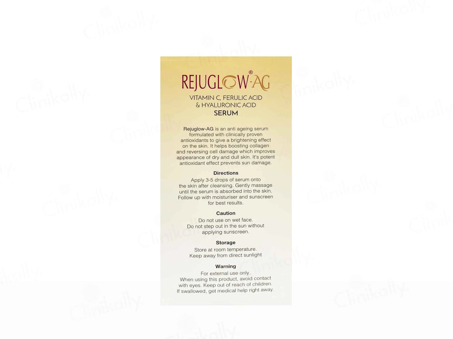 Rejuglow-AG Anti-Ageing Face Serum