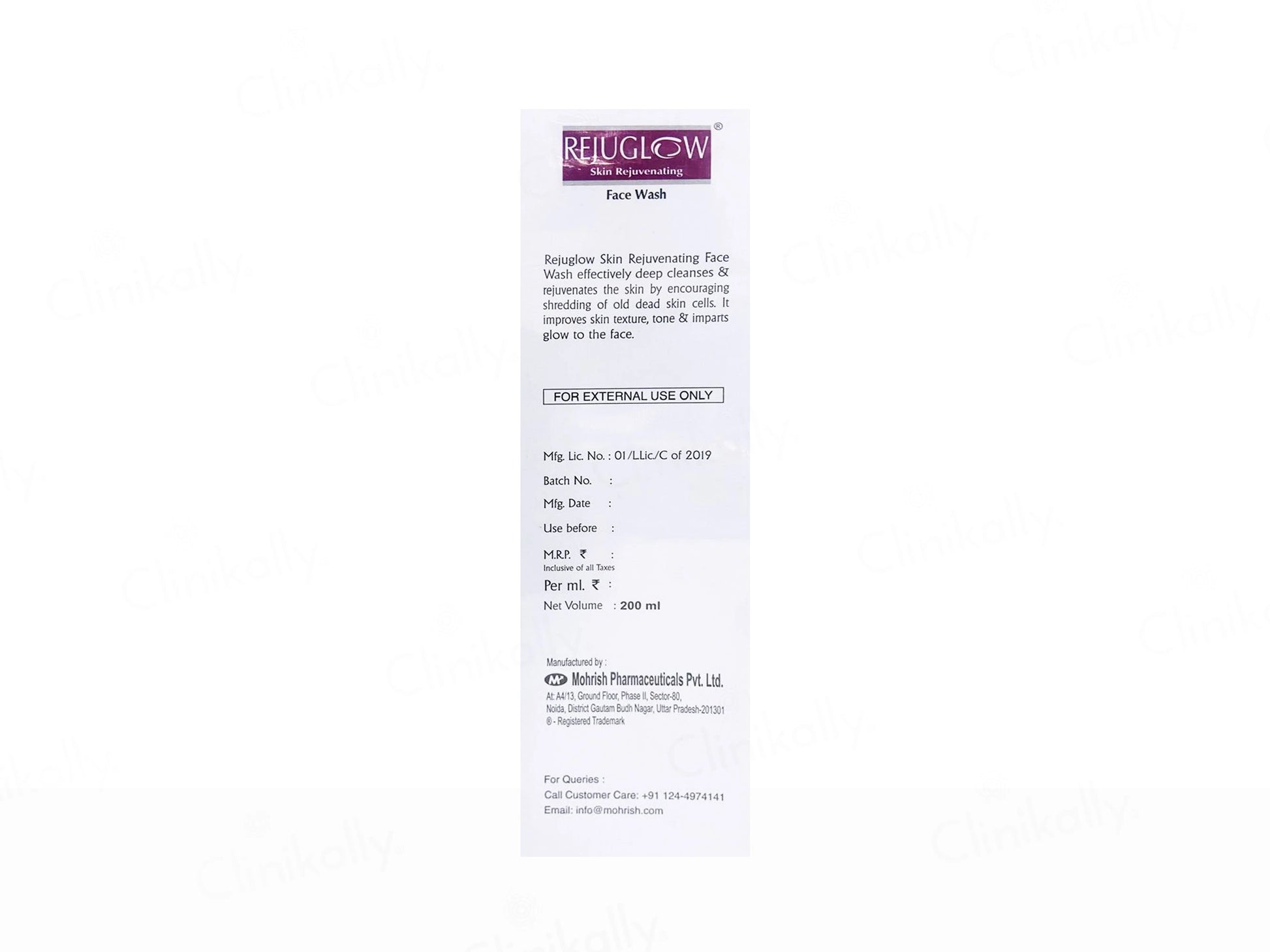 Rejuglow Skin Rejuvenating Face Wash