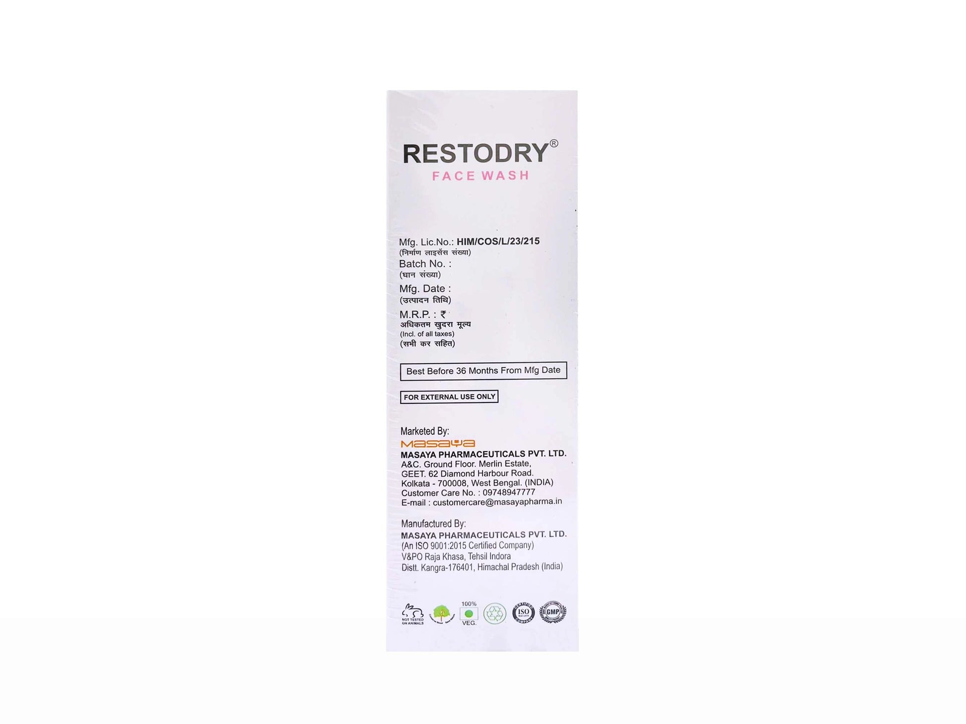 Restodry Face Wash