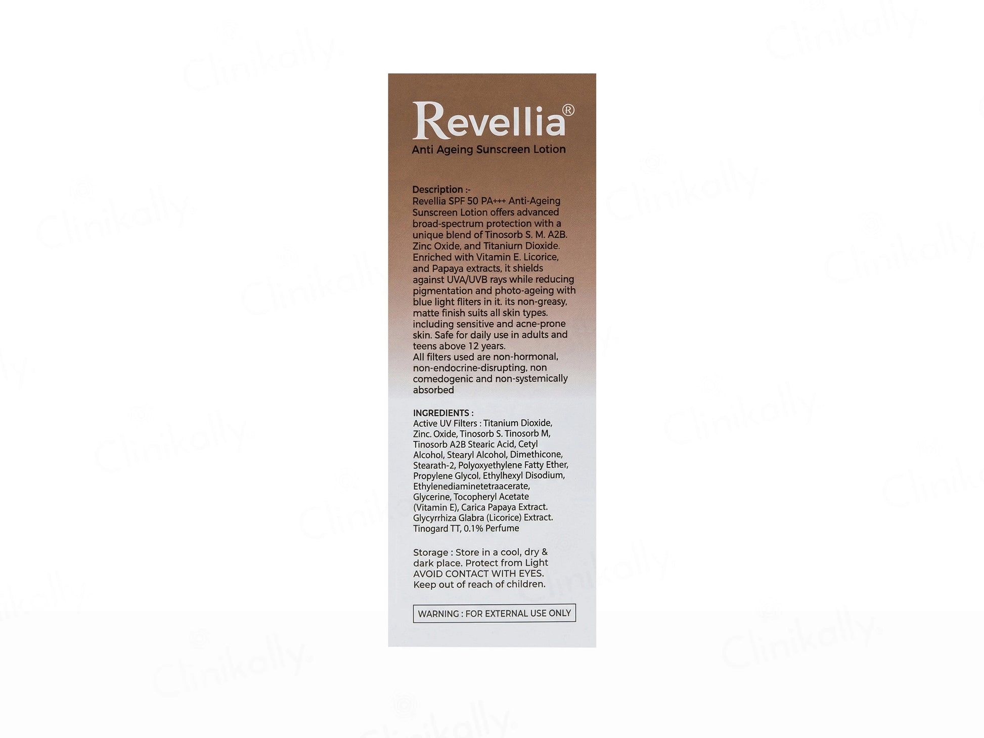Revellia Anti Ageing Sunscreen Lotion SPF 50 PA