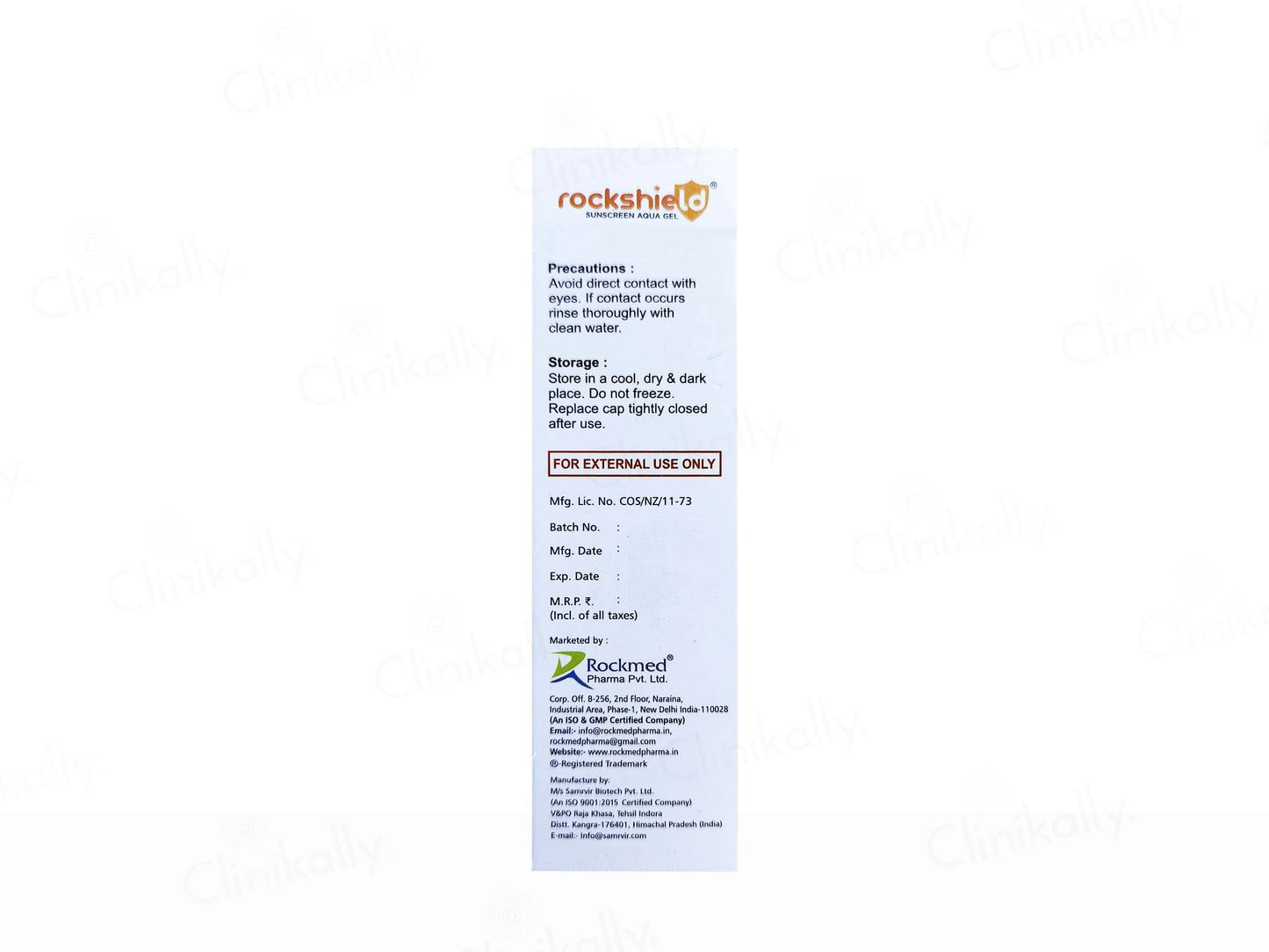 Rockshield Sunscreen Aqua Gel SPF 50 PA