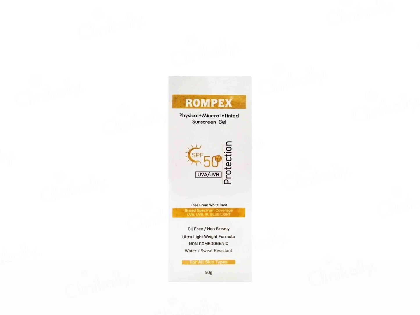Rompex Tinted Sunscreen Gel SPF 50 PA