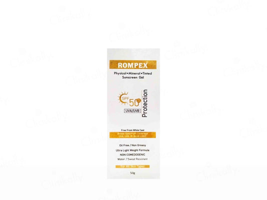 Rompex Tinted Sunscreen Gel SPF 50 PA