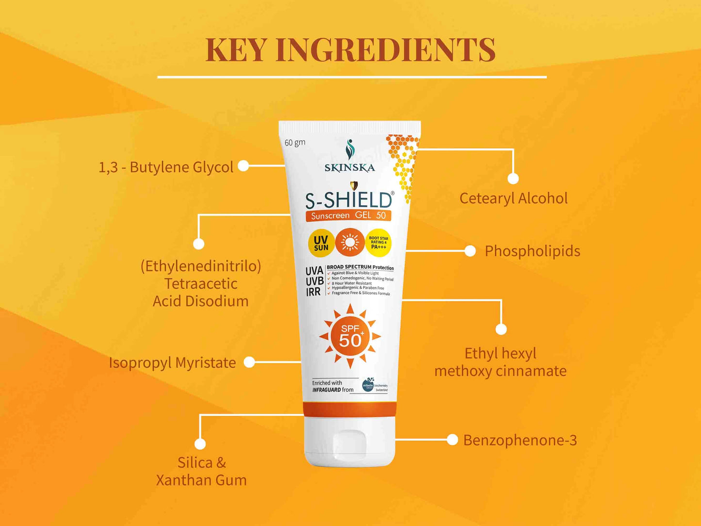 S-Shield Sunscreen Gel SPF 50