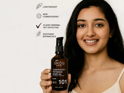 SKOG BO Cedarwood and  Petitgrain Body Oil