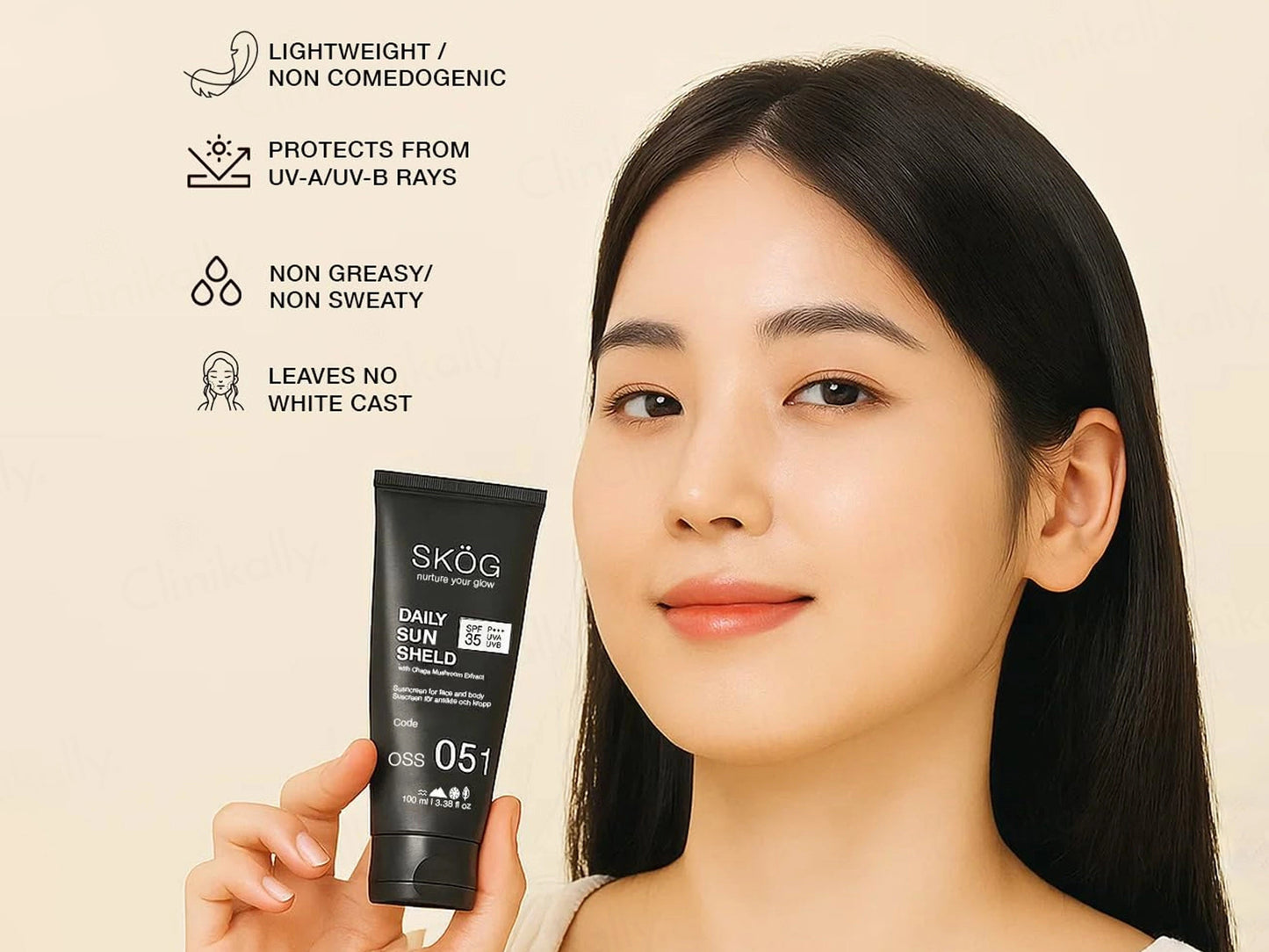SKOG OSS Daily Sun Shield Sunscreen SPF 35 PA