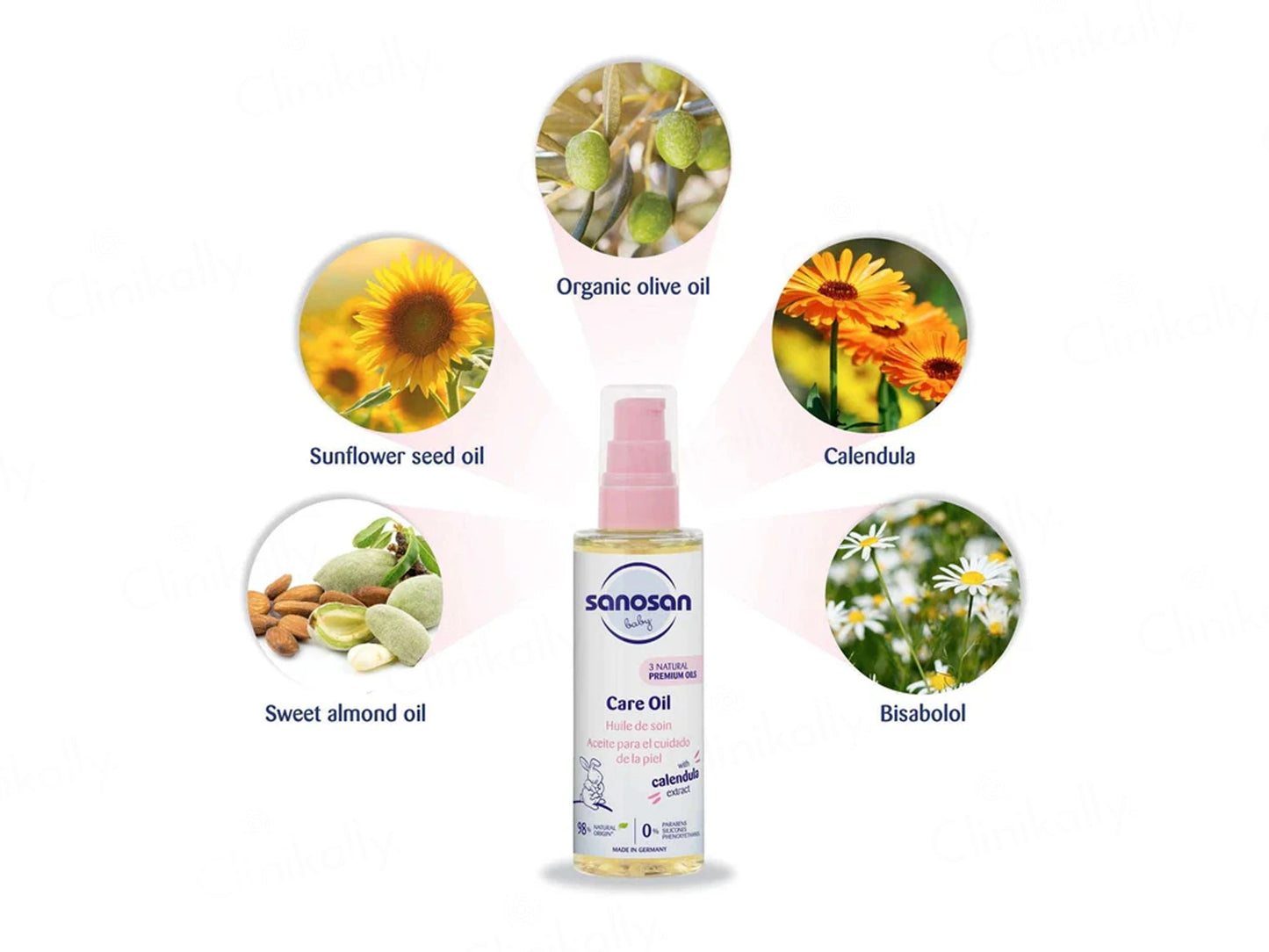 Sanosan Baby Care Oil With Calendula Extract