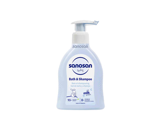 Sanosan Baby Milk Protein Bath and  Shampoo